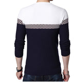 BROWON Men Brand Sweater 2022 Sweater Business Leisure Sweater Pullover V-neck Mens Fit Slim Sweaters Knitted for Man