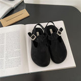 Advbridge Low Sandals Woman Leather Velvet Shoes Low-heeled Suede Rubber PU Fretwork Flock Basic Velvet Shoes Low Sandals Woman Leather Su