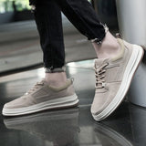 Advbridge Men Shoes lace up oxfords  New Fashion Sneakers for Men genuine Leather Shoes Comfort Casual Shoes Outdoor Walking Footwear