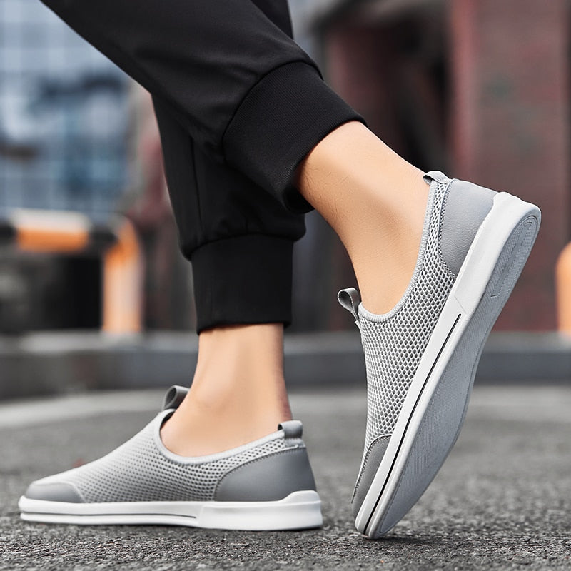 Advbridge Breathable Man Casual Shoes Comfort Mesh Shoes Summer Mens Loafers Leisure Walk Shoes Hollow Out Sneakers Male Treking Footwear