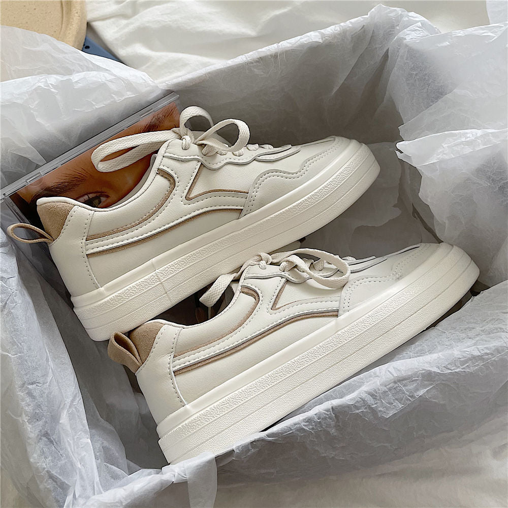 Advbridge  New Sneakers White Autumn Spring Women Sports Shoes Tennis Korean Flat Platform Vulcanize Rubber Casual Running Basket