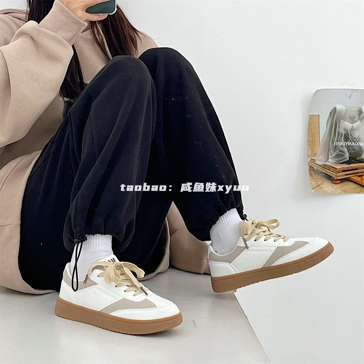 Advbridge Brand White Sneakers Women Leather Casual Lace Up Woman Flats Sneakers Shoe Tennis Female Vulcanized Shoes Spring Autumn 2023