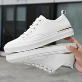 Advbridge Luxury White Men's Casual shoes High Quality Lace-up outdoor flats Genuine Leather man Sneakers Brand Black Designers Footwear