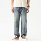 Advbridge Wide Leg Jeans Men Baggy Pants Oversize Jeans Loose Fit Light Blue Streetwear Men's Clothing Denim Pants Casual Male Trousers