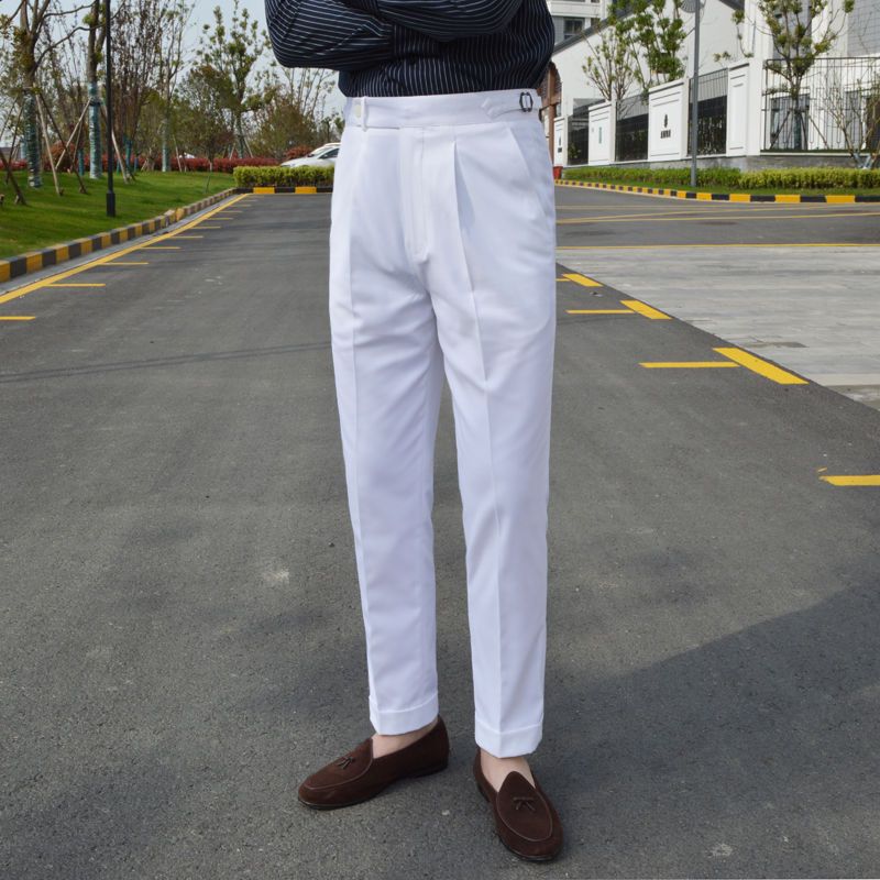 Advbridge 2023 Spring Autumn Men's New Business Casual Dress Pants Male Slim Fit Office Social Trousers Men Solid Color Suit Pants W125