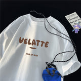 Advbridge Summer Letter Graphic T-shirt For Men Round Neck Tops Harajuku Streetwear Male Female Short Sleeve Loose T Shirt