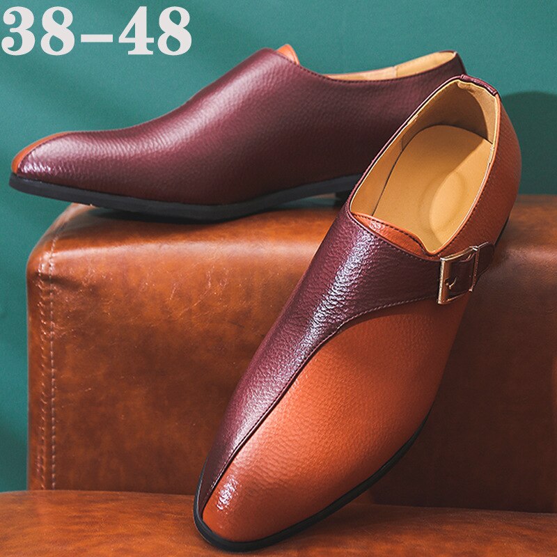 Advbridge British Style 2023 Fashion Brand Men Party Shoes Flat Soft PU Leather Mens Casual Shoes Cool Young Man Footwear A4655