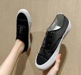 Advbridge Spring Autumn Spanish Style Casual Flat Satin and Silk Female College Style Campus Daily All-Match Slip-on Single Shoes