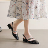 Advbridge Summer Shoes Women Sandals Fashion Brand Ladies Mary Janes Shoes Plus Size 42 Black Red Low Heels 3cm A4573
