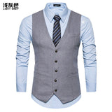 Advbridge 2023 New Men's Suit Vest Wedding Dress Men's Famous Brand Clothes Slim waistcoat Fashion Single breasted Top Workwear