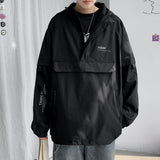 Advbridge Men Bomber Jacket Mulit Pocket Cargo Jackets Steetwear 2021 Spring Hip Hop Windbreaker Coats Korean Fashion Hooded Coat