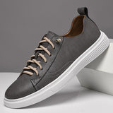 Advbridge Genuine Leather Men Shoes Luxury Brand England Trend Casual Shoes Men Sneakers Breathable Leisure Male Footwear Chaussure Homme