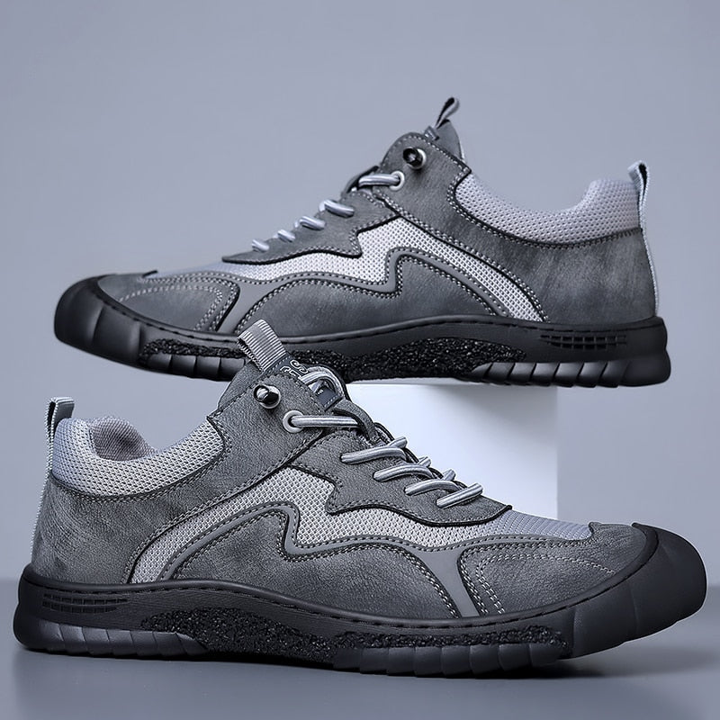 Advbridge Fashion Mens Casual Shoes Classic Breathable Sneakers Shoes for Men Shoes Suede Leather Designers Male Work Sports Driving Shoes