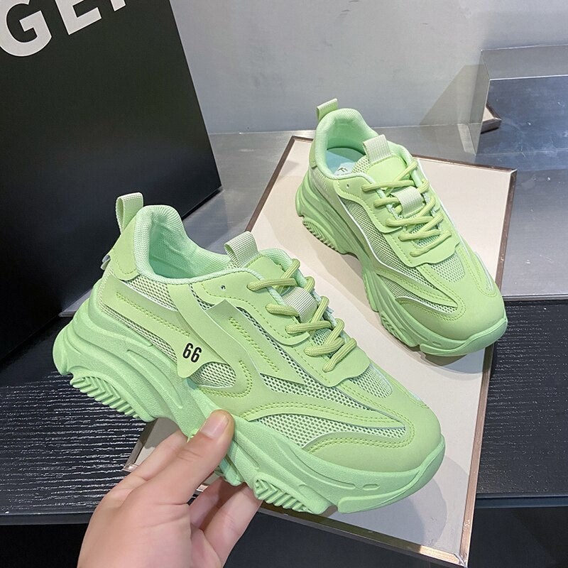 Advbridge spring New Female Casual Shoes Breathable Light Woman Sneakers Women's Vulcanize Shoes Mixed Color Non-slip Soft Sole Shoes