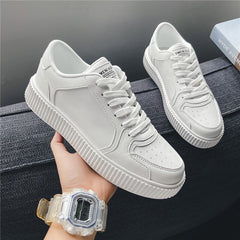 Advbridge Spring Autumn New Flat Casual Shoes for Men Outdoor Fashion White Male Sneakers Pu Leather Non-slip Wear-resistant Solid Color 7