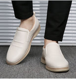 Advbridge New Arrival Genuine Leather Shoes Men Casual Shoes Cow Leather Brand Male Footwear Soft Comfortable Flat Man Business Shoes 4804