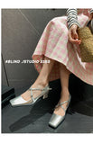 Advbridge 2023 new spring women pumps natural leather 22-24.5cm length cowhide+sheepskin square toe Cross buckle Mary Jane shoes