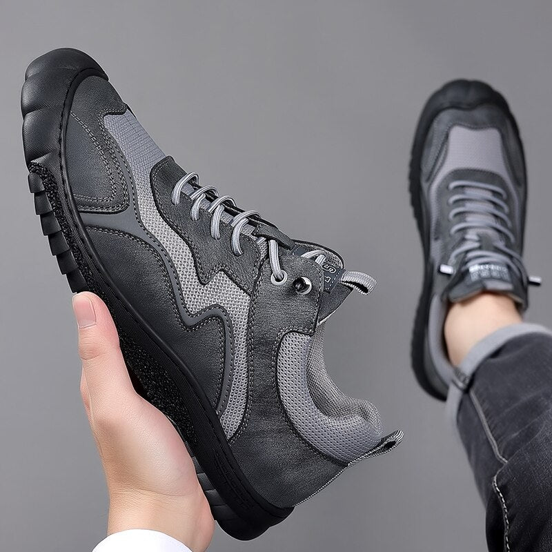 Advbridge Fashion Mens Casual Shoes Classic Breathable Sneakers Shoes for Men Shoes Suede Leather Designers Male Work Sports Driving Shoes