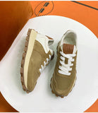 Advbridge Casual Leather Sneakers Women Mixed Color Lace Up Platform Shoes Autumn Fashion Female Sport Shoes Ladies Trainers