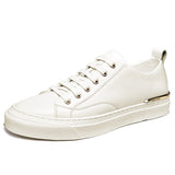 Advbridge Luxury White Men's Casual shoes High Quality Lace-up outdoor flats Genuine Leather man Sneakers Brand Black Designers Footwear