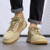 Advridge Fashion Leather Mens Sneakers Business Formal Shoes Soft Men Casual Shoes Outdoor Men Skate Shoes British Style Vulcanize Shoes