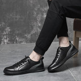 Advbridge Men Casual Shoes Handmade Mens Shoes Cow Genuine Leather Loafers Moccasins Slip On Male Flats Male Driving Shoes Sneakers Men