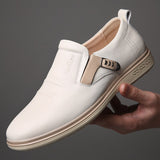 Advbridge New Arrival Genuine Leather Shoes Men Casual Shoes Cow Leather Brand Male Footwear Soft Comfortable Flat Man Business Shoes 4804