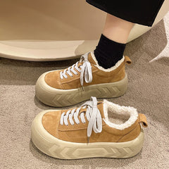 Advbridge Women All-Match Korean Shoes Autumn Shallow Mouth Casual Female Sneakers Round Toe Flats Clogs Platform New  Fall Winter Dre