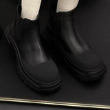 Advbridge Women Ankle Boots Newest Autumn Winter Genuine Leather Thick Heels Genuine Leather Platform Chunky Heel Work Shoes Woman 2023