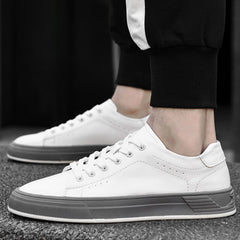 Advbridge Men's Casual Shoes Lightweight Men Shoes Flat Men Sneakers White Skateboarding Shoes Business Tenis Masculino Vulcanized Shoes