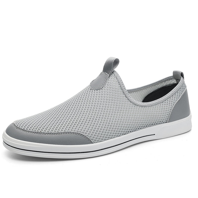 Advbridge Breathable Man Casual Shoes Comfort Mesh Shoes Summer Mens Loafers Leisure Walk Shoes Hollow Out Sneakers Male Treking Footwear