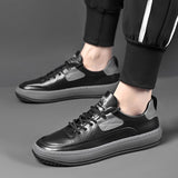 Advbridge Fashion Sneakers for Men  New Breathable Skateboarding Shoes Casual Leather Mens Summer Sports Shoes White Sneakers for Men
