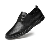 Advbridge Men White Shoes Man Fashion Oxfords Men Shoes Plus Size 38-48 Lightweight Walking Breathable Genuine Leather Male Formal Shoes