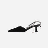 Advbridge Women Pumps Glitters Nightclub Summer Shoes Sandal Elegant Women Party Pumps Wedding Shoes On Heels 6 CM Kid Suede Pointed Toe