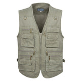 Advbridge 8XL 9XL 10XL New Male Casual Summer Big Size Cotton Sleeveless Vest With Many 16 Pockets Men Multi Pocket Photograph Waistcoat