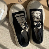 Advbridge Autumn Korean Women's Sneakers Khaki Black Platform Casual Canvas Sports Shoes Running Vulcanize Kawaii Lolita Flat Basket