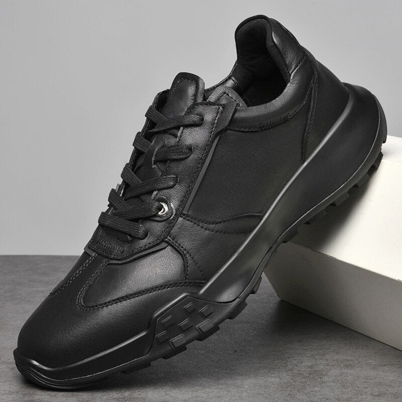 Advbridge Genuine Leather Men Sneakers Flat High Quality Causal Men Shoes Male Footwear Non-slip Fashion Sneakers Men Shoes