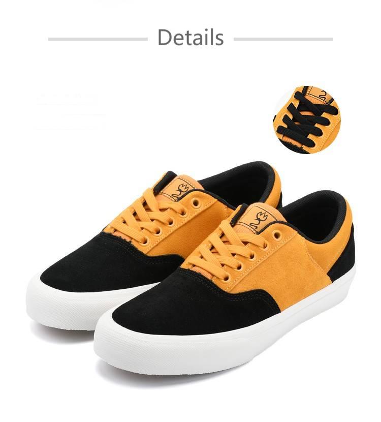 Advbridge Classic Suede Skateboard Shoes Unisex Vulcanized Rubber Outsoles Low-top Sneakers Lace-Up Closure Sport Shoe Zapatillas