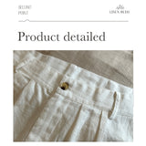 Advbridge Men's Linen Pants Trousers Summer Pants Pleated Pants Front Pocket Straight Leg Plain Comfort Breathable Casual Daily Holiday Linen Cotton Blend Fashion Basic Black White