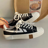 Advbridge Summer New Big Size Women Casual Breathable Vulcanized Sneakers Female Platform College Style Canvas Tennis Sports Shoes